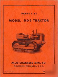 Allis Chalmers Parts Manuals